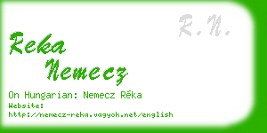 reka nemecz business card